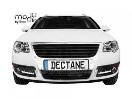 LED denní světla chrom 20 LED RL s mřížkou pro mlhovky VW Passat 3C 05-11