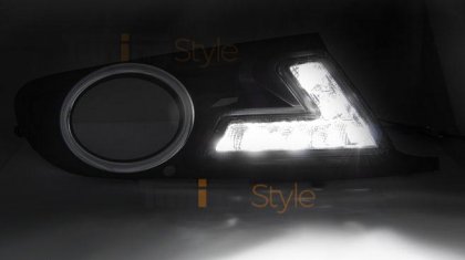 LED denní světla s mřížkou VW Golf VI GTi