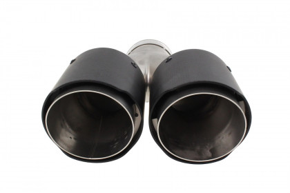 Podwójna Końcówka tłumika 2x101mm wejście 65mm Carbon L