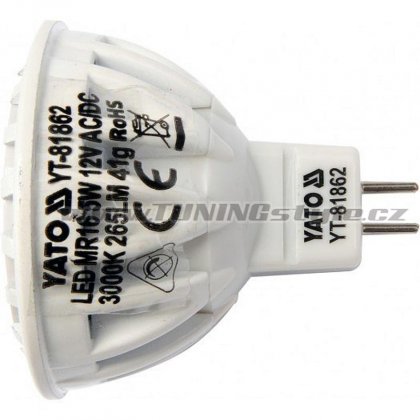 LED žárovka 5W MR16 265 lumen 12V ( 25W )