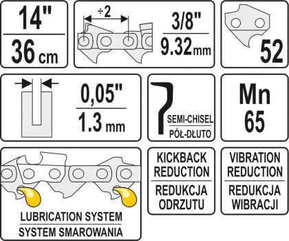 Řetěz na motorovou pilu 14" 3/8"