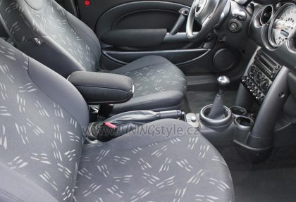 Loketní opěrka BMW Mini Cooper S, R50, R53 01-06  černá, textil