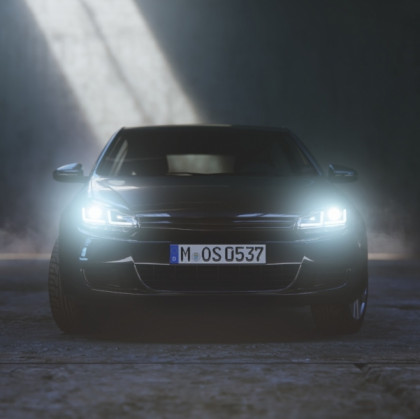 Přední světla OSRAM, s LED denními světly, LED dynamickým blinkrem pro VW Golf VI 08-12 černá