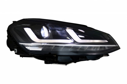 Přední světla LED OSRAM, s LED denními světly, LED dynamickým blinkrem pro VW Golf VII 12-17 chrom