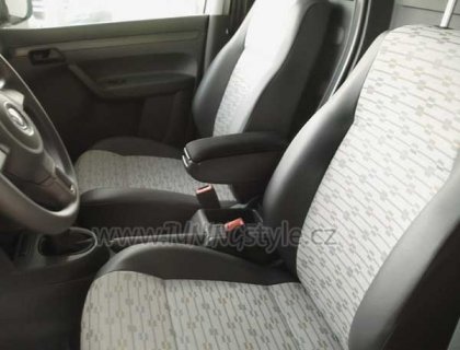 Loketní opěrka VW Touran/Caddy + GP2  03- černá, textil