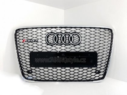 Maska Audi Q7 (4L) RS 06- Piano Black/Chrom
