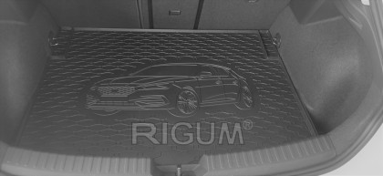 Gumová vana do kufru - SEAT Leon Hatchback 2020- Horní i dolní poloha (s vyobrazením vozu) 