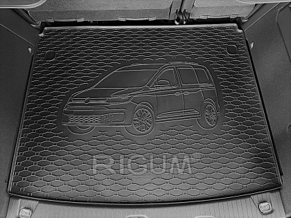 Gumová vana do kufru - VW Caddy 5m 2021- (s vyobrazením vozu) 