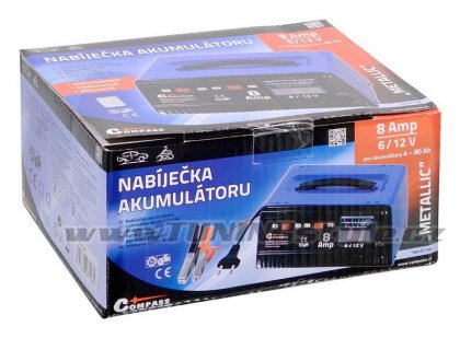 Nabíječka 8Amp 6/12V TÜV/GS METALLIC