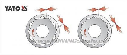 Nástavec 1/2" 10 mm dvanáctihranný