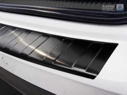 Nerezová ochranná lišta zadního nárazníku Audi A4 B9 Avant ALLROAD grafitová 2015-
