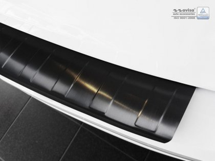 Nerezová ochranná lišta zadního nárazníku Audi A4 B9 Avant žebrovaná grafitová 2015-
