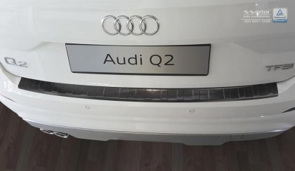 Nerezová ochranná lišta zadního nárazníku Audi Q2 Grafitová 2016-