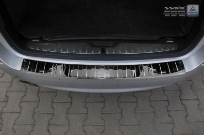 Nerezová ochranná lišta zadního nárazníku BMW 5 F11 TOURING žebrovaná lesklá 2010-2017