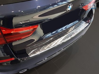 Nerezová ochranná lišta zadního nárazníku BMW 5 G31 TOURING 2017-