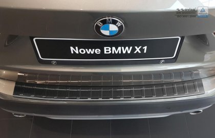 Nerezová ochranná lišta zadního nárazníku BMW X1/E84 5d grafitová 2012-10/2015