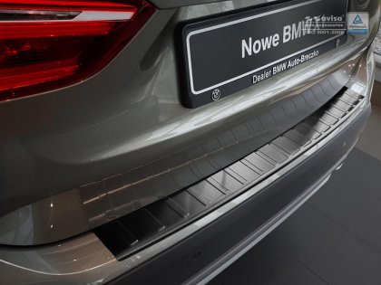 Nerezová ochranná lišta zadního nárazníku BMW X1/E84 5d grafitová 2012-10/2015