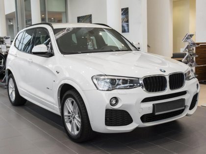 Nerezová ochranná lišta zadního nárazníku BMW X3/F25 X-line grafitová 2014-2017