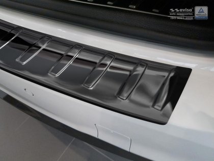Nerezová ochranná lišta zadního nárazníku BMW X3/F25 X-line grafitová žebrovaná 2014-2017