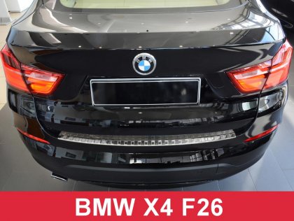 Nerezová ochranná lišta zadního nárazníku BMW X4/F26 2014-