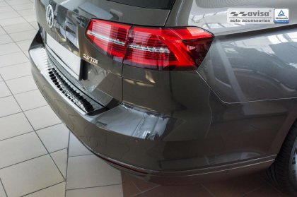 Nerezová ochranná lišta zadního nárazníku VW PASSAT B8 Variant/ALLTRACK lesklá 2014-