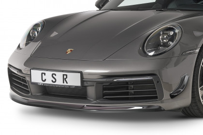 Spoiler pod přední nárazník CSR CUP - Porsche 911/992 černý matný 