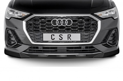 Spoiler pod přední nárazník CSR CUP - Audi Q3 (F3) carbon look lesklý