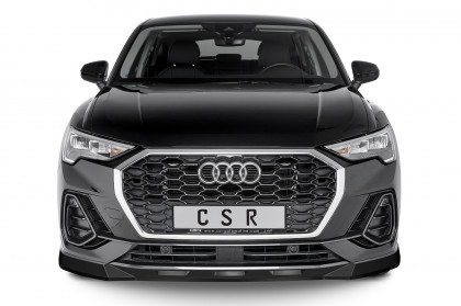 Spoiler pod přední nárazník CSR CUP - Audi Q3 (F3)  černý lesklý