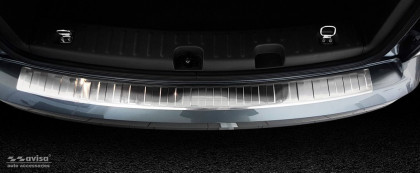 Nerezová ochranná lišta zadního nárazníku VW Caddy 03- chromová