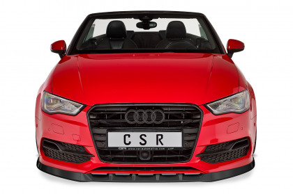 Spoiler pod přední nárazník CSR CUP - Audi A3 8V Cabrio S-Line Facelift  14-16 carbon look lesklý