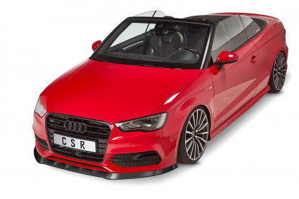 Spoiler pod přední nárazník CSR CUP - Audi A3 8V Cabrio S-Line Facelift  14-16 carbon look lesklý