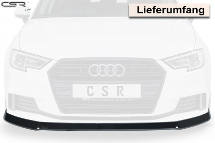 Spoiler pod přední nárazník CSR CUP - Audi A3 8V 16- černý matný 
