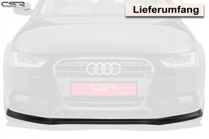 Spoiler pod přední nárazník CSR CUP - Audi A4 B8 2011/2015 carbon look matný