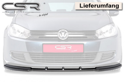 Spoiler pod přední nárazník CSR CUP - VW Golf VI/6 08-12 carbon look lesklý