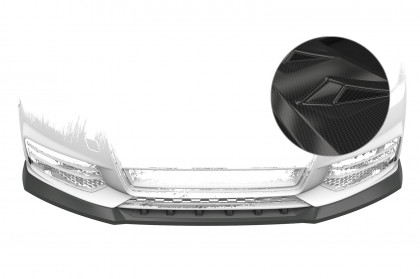 Spoiler pod přední nárazník CSR CUP - Audi A1 8X carbon look lesklý