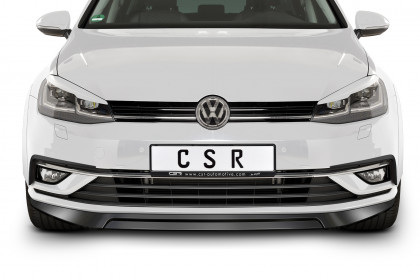 Spoiler pod přední nárazník CSR CUP - VW Golf 7 17-20 carbon look lesklý