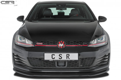 Spoiler pod přední nárazník CSR CUP - VW Golf 7 GTI / GTD 13-17 carbon look lesklý