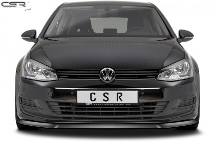 Spoiler pod přední nárazník CSR CUP - VW Golf 7 12-17 carbon look lesklý