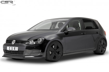 Spoiler pod přední nárazník CSR CUP - VW Golf 7 12-17 carbon look lesklý