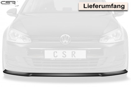 Spoiler pod přední nárazník CSR CUP - VW Golf 7 12-17 carbon look matný