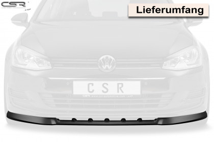 Spoiler pod přední nárazník CSR CUP - VW Golf 7 12-17 carbon look lesklý