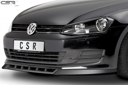 Spoiler pod přední nárazník CSR CUP - VW Golf 7 12-17 carbon look lesklý