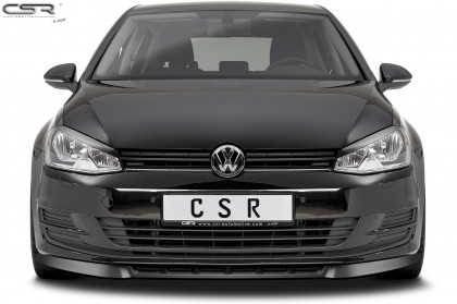 Spoiler pod přední nárazník CSR CUP - VW Golf 7 12-17 carbon look lesklý