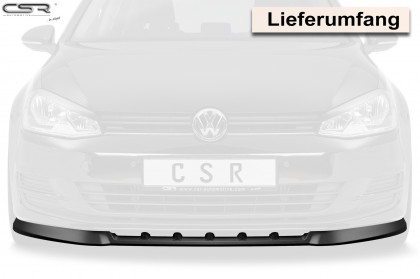 Spoiler pod přední nárazník CSR CUP - VW Golf 7 12-17  carbon look matný