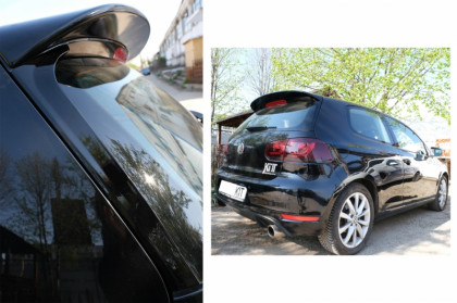 Podélné splittery zadního okna pro VW Golf 6 černý lesk