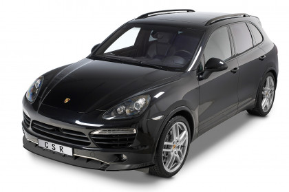 Spoiler pod přední nárazník CSR CUP pro Porsche Cayenne 92A 10-14 carbon look lesklý