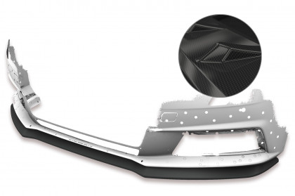 Spoiler pod přední nárazník CSR CUP V2 pro Audi A4 B9 (8W) 15-19 carbon look lesklý