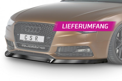 Spoiler pod přední nárazník CSR CUP - Audi A5S-line/ S5 8T 11-16 carbon look lesklý