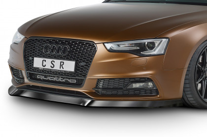 Spoiler pod přední nárazník CSR CUP - Audi A5S-line/ S5 8T 11-16 carbon look lesklý