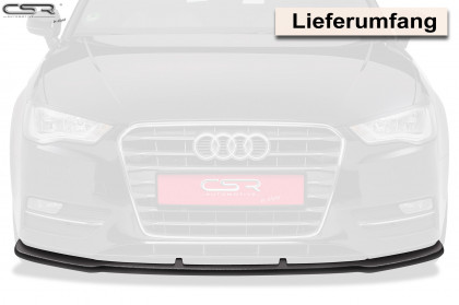Spoiler pod přední nárazník CSR CUP - Audi A3 8V 12-16 carbon look lesklý